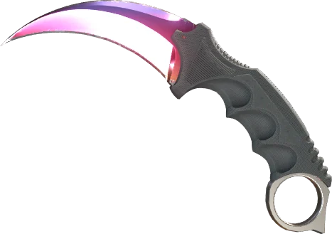 Нож Karambit Fade - топовый дроп knife cases в gold area